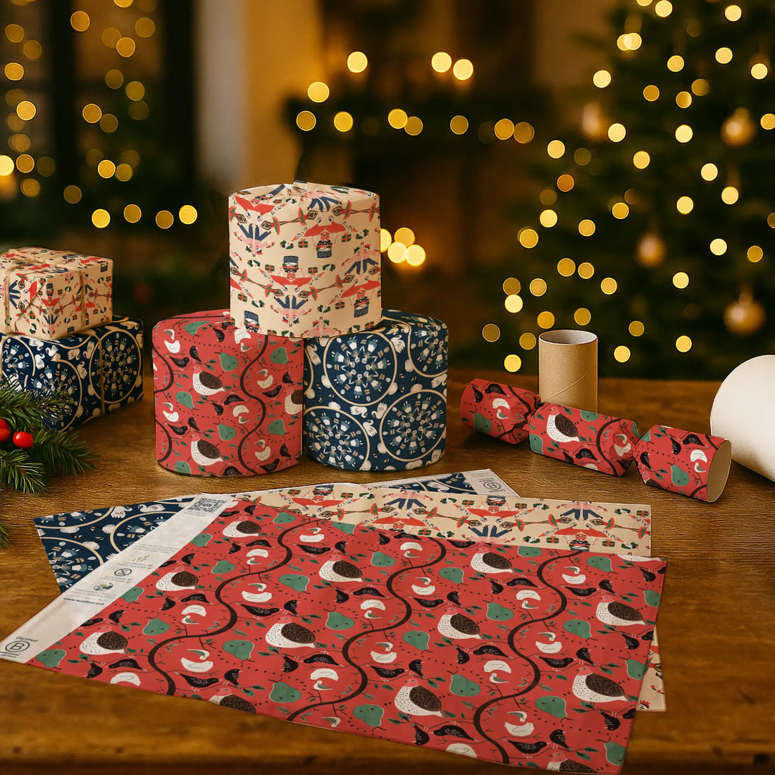 12 days of Christmas wrapped bamboo toilet paper