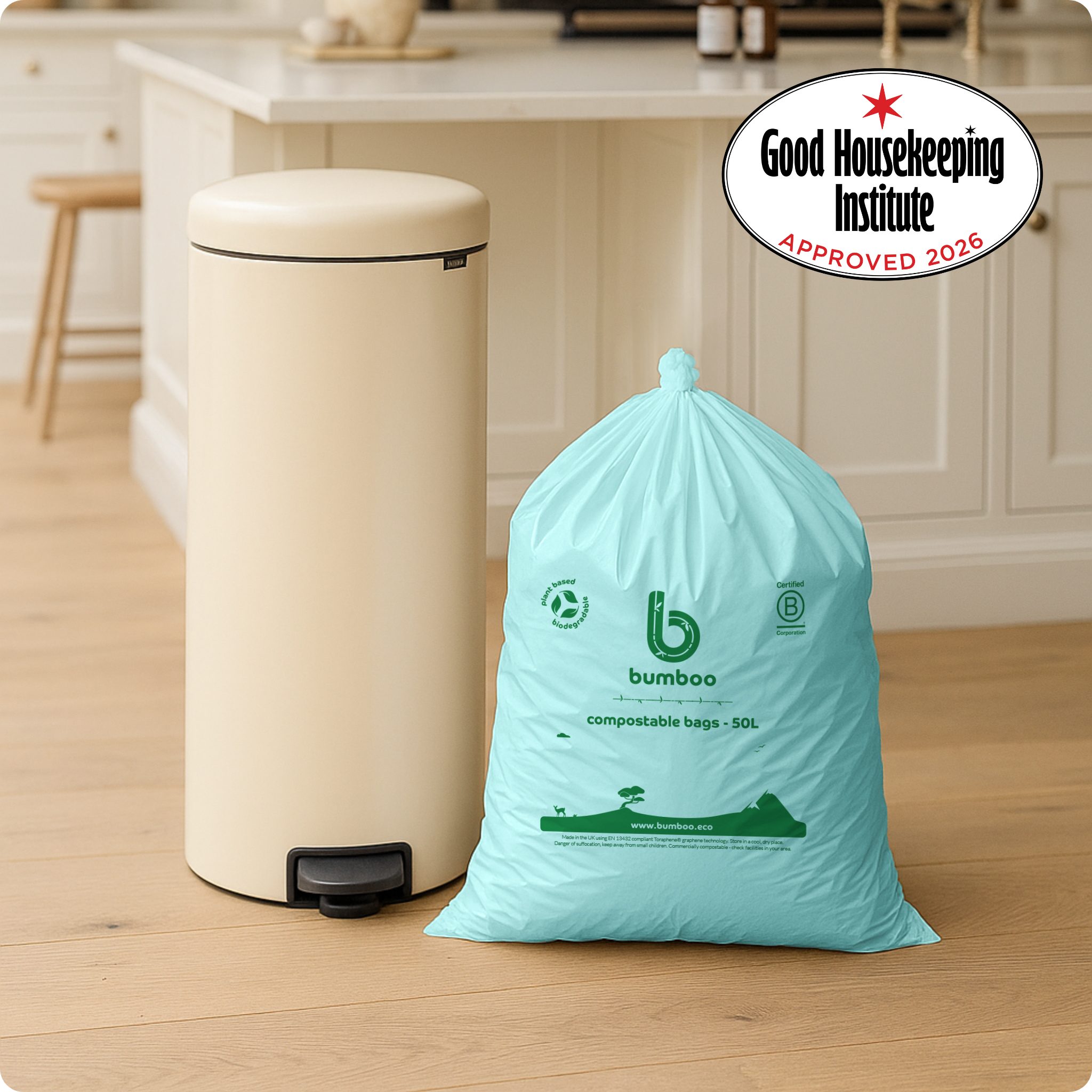 eco bin bags with Good housekeeping award