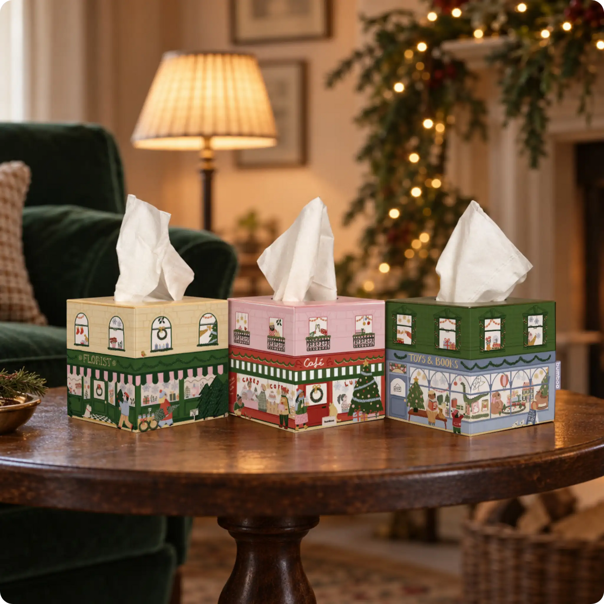 Christmas bamboo facial tissues - 6 boxes