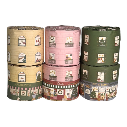 Christmas wrapped bamboo toilet paper