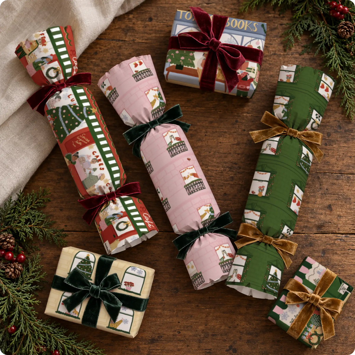 Christmas wrapped bamboo toilet paper