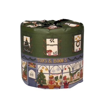 Christmas wrapped bamboo toilet paper