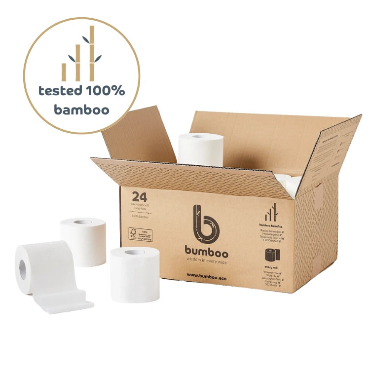 bamboo toilet paper - 24 extra long rolls