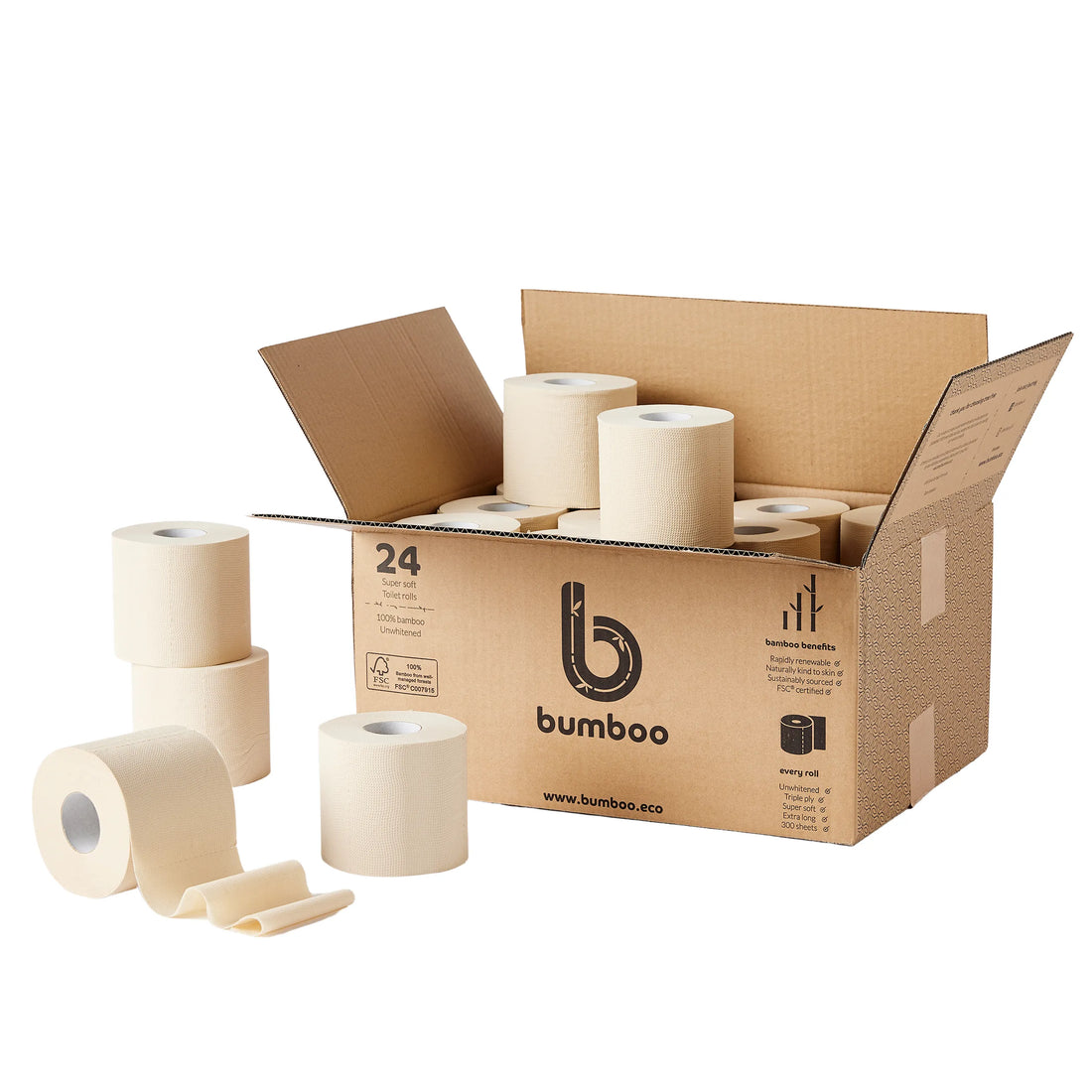 12 Wrapped Kitchen Rolls  Bumboo Eco-Friendly Toilet Paper