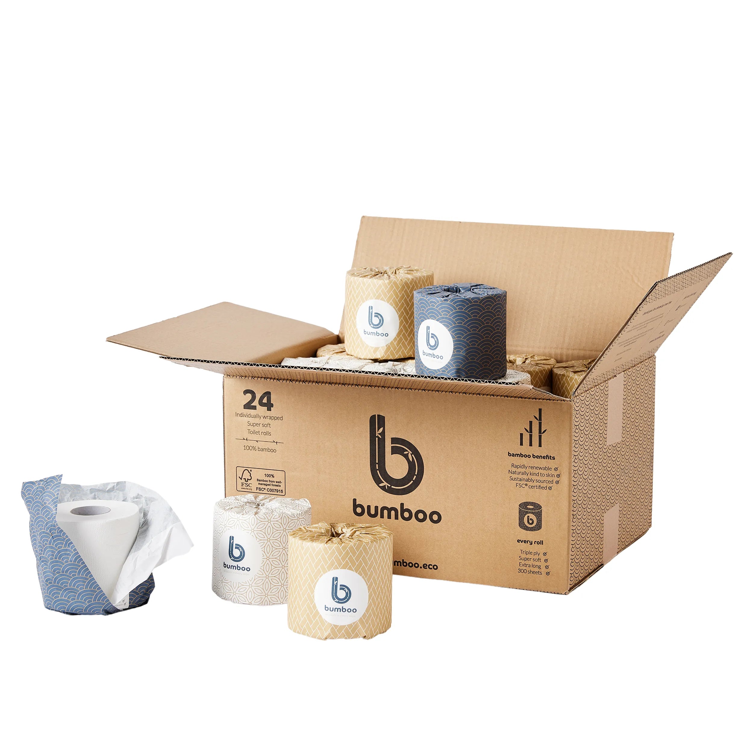 Bamboo Toilet Paper - luxury eco toilet roll free delivery