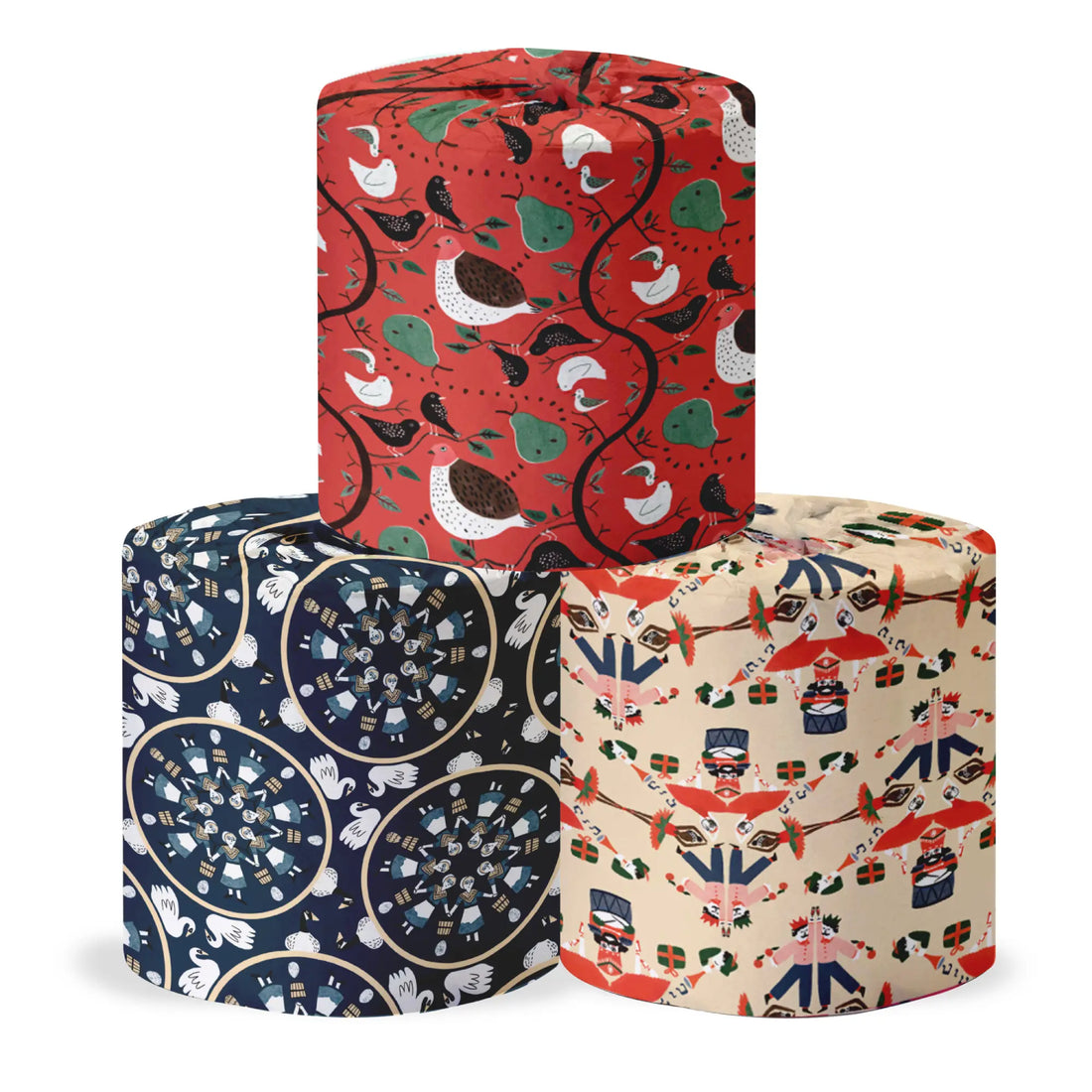 12 days of Christmas wrapped bamboo toilet paper
