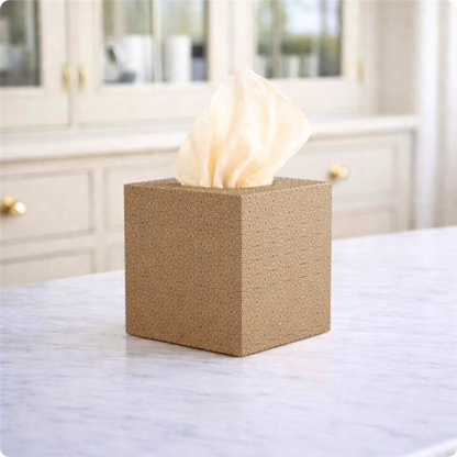Facial tissues in kitchen
