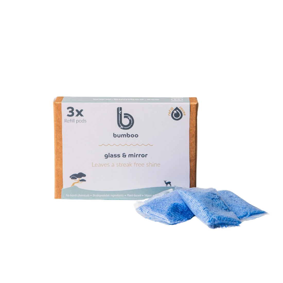 glass and mirror cleaning refill pods