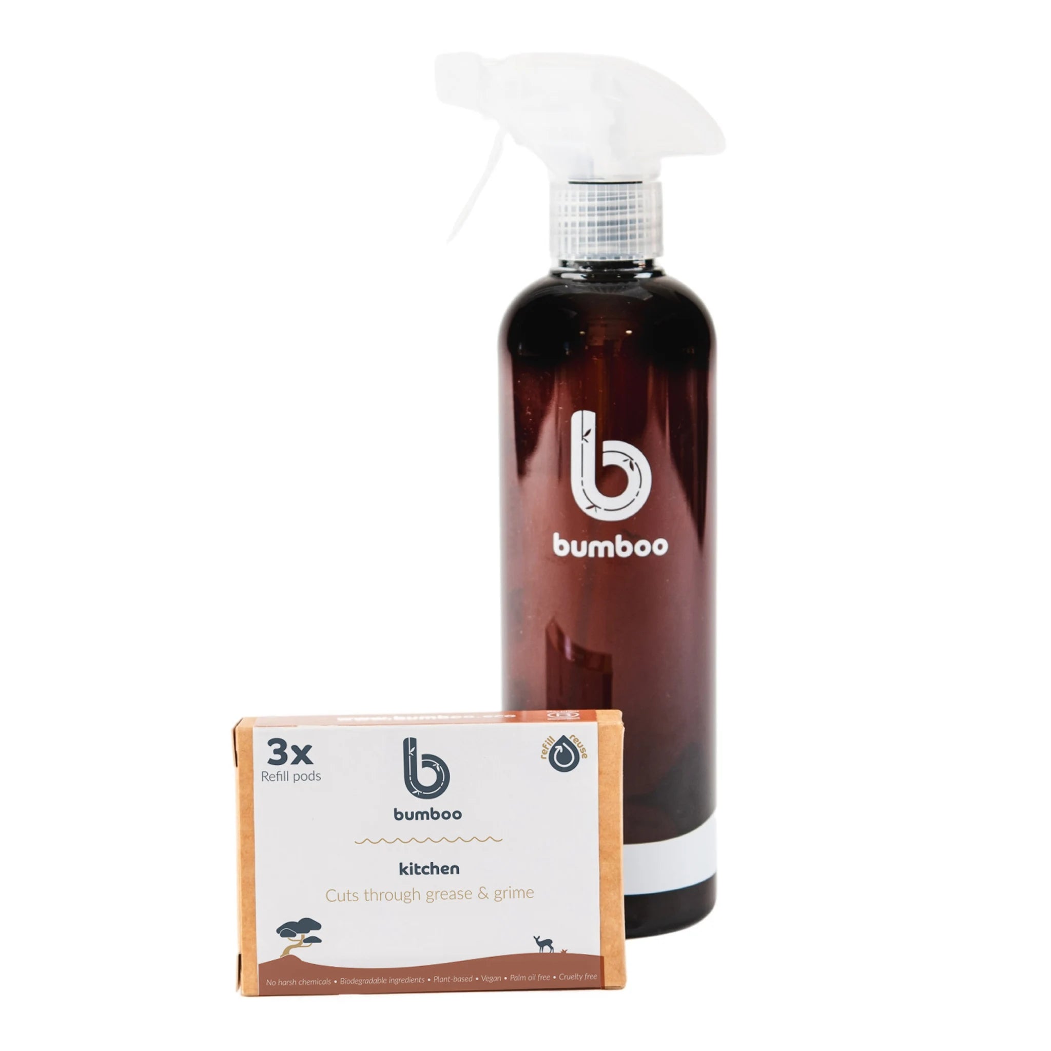 kitchen degreaser cleaner spray bottle &amp refill pods