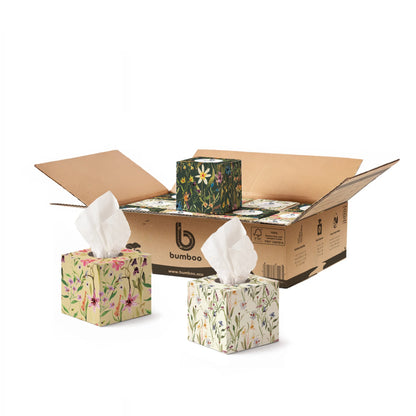 wildflower bamboo facial tissues