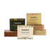 Collection of Bumboo soaps and packaging on a white background