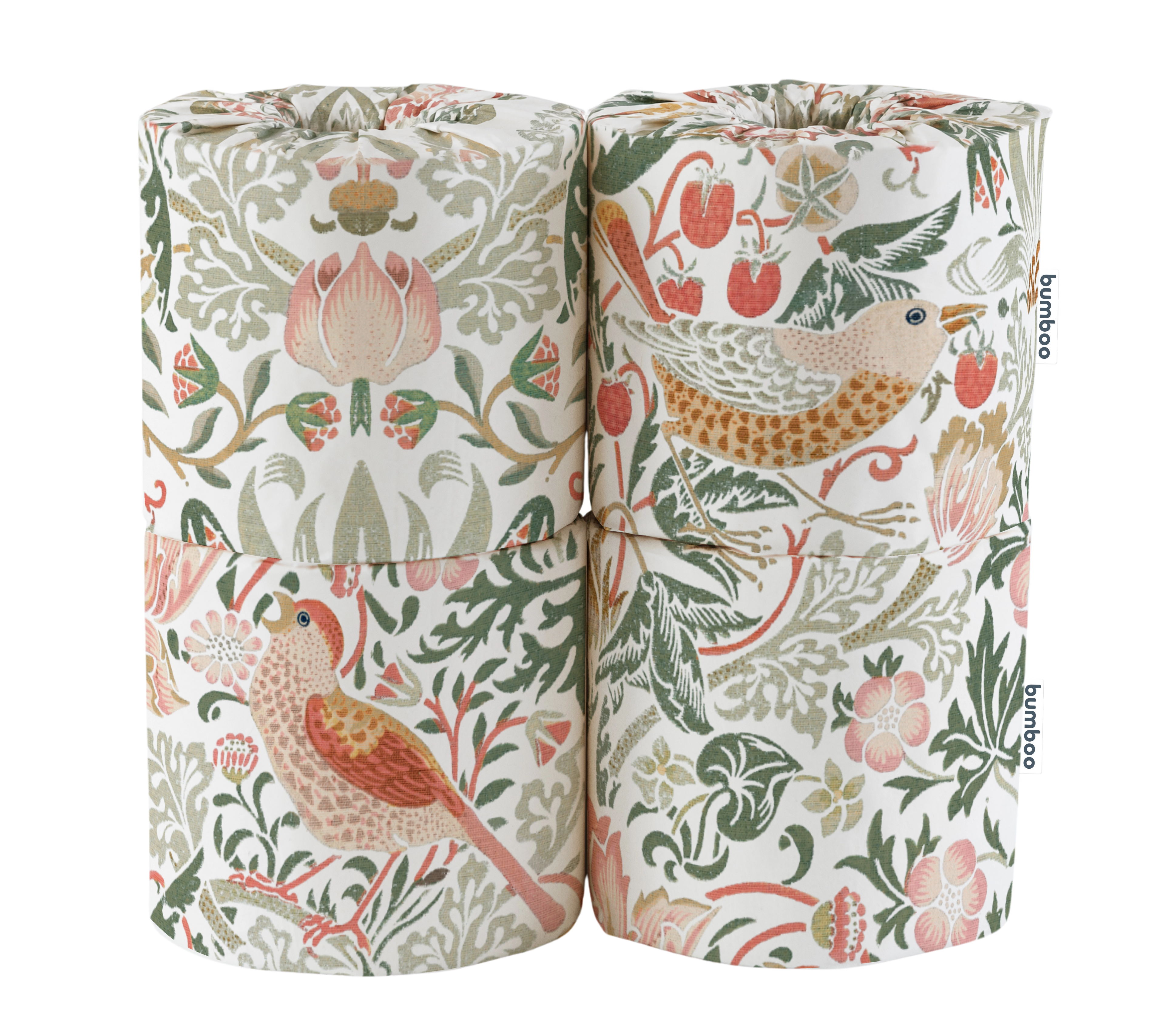 William Morris wrapped bamboo toilet paper