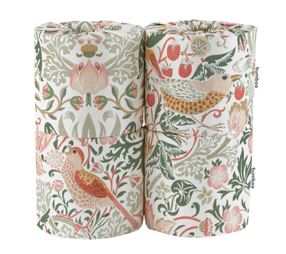 William Morris wrapped bamboo toilet paper