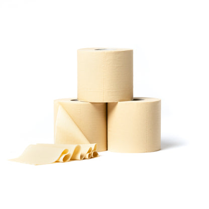 unwhitened bamboo toilet paper - 24 extra long rolls